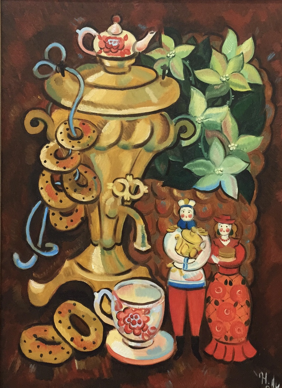 做客 60X45cm 布面油画 2019年.jpg