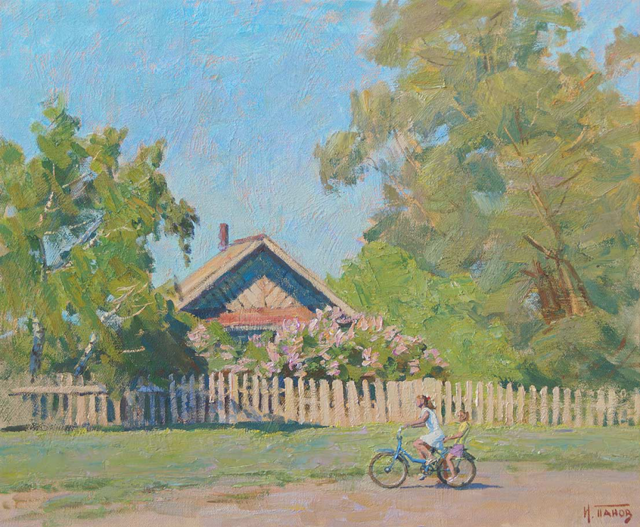 《宁静的夏天》布面油画 50x60cm 2014年.jpg