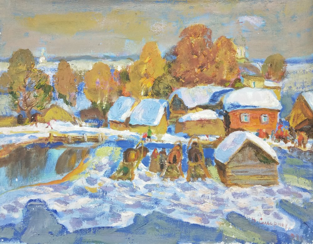 B309c 0298第一场雪 1980 40X50 布面油画 斯米尔诺夫.jpg