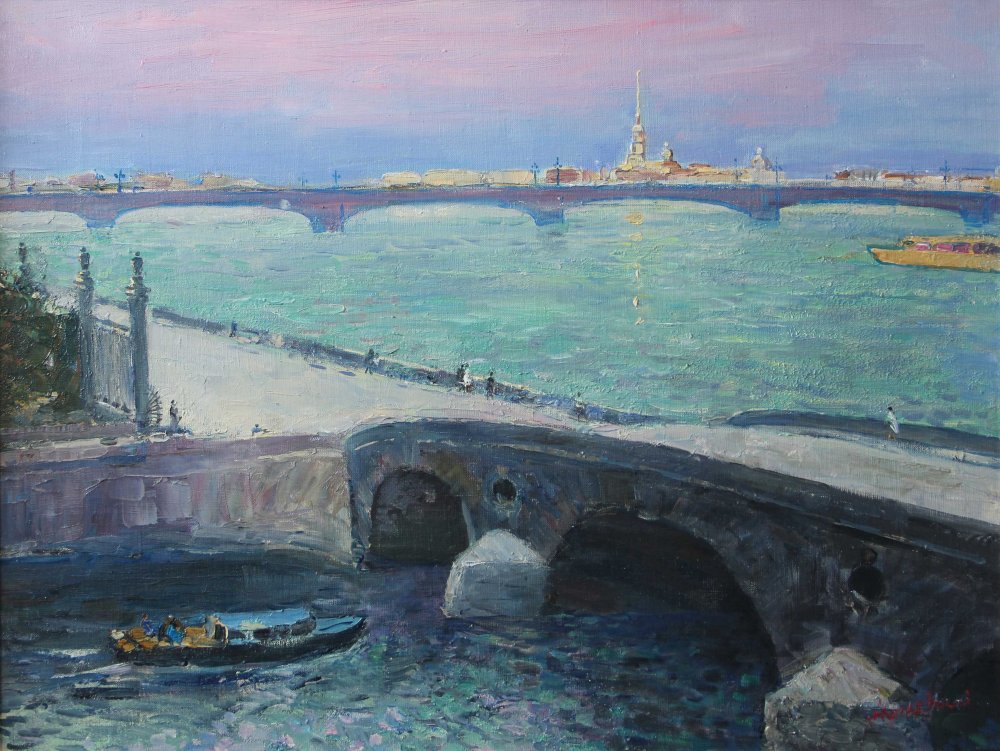 B340库加耶夫斯基•安德烈《白夜》 45x60 布面油画.jpg