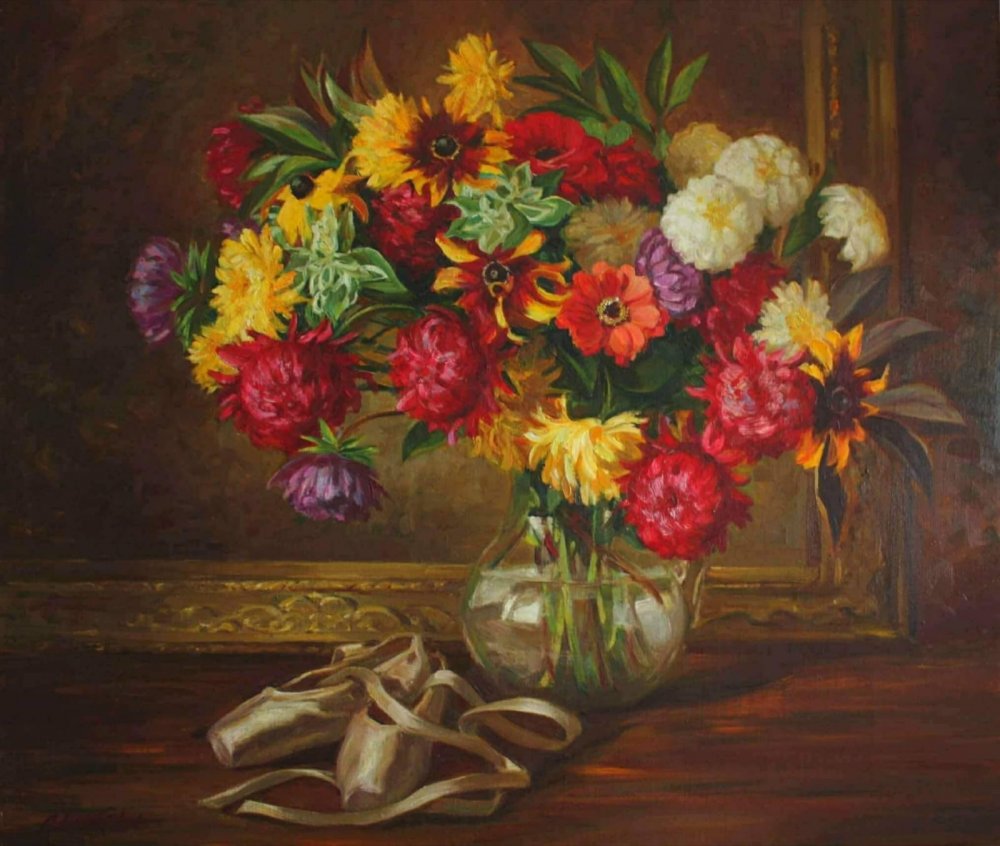 Начало сезона 舞鞋 60х70см, 布面油画.  2017年.jpg