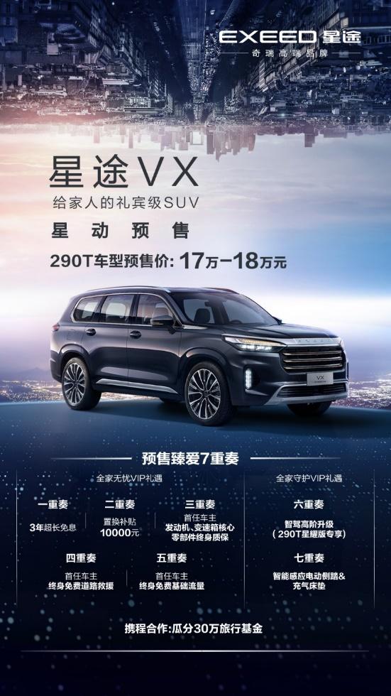 世界级标准，M3X火星架构原力赋能，EXEED星途携全新一代TXL、旗舰SUV VX北京车展开启预售