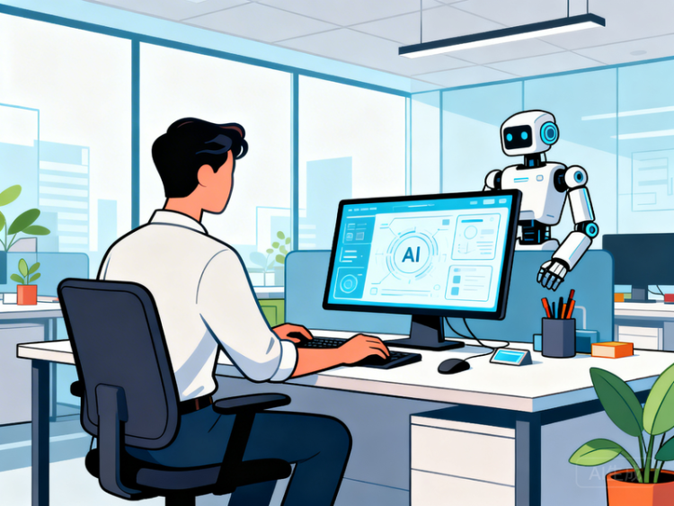 职场人士使用 AI 工具办公