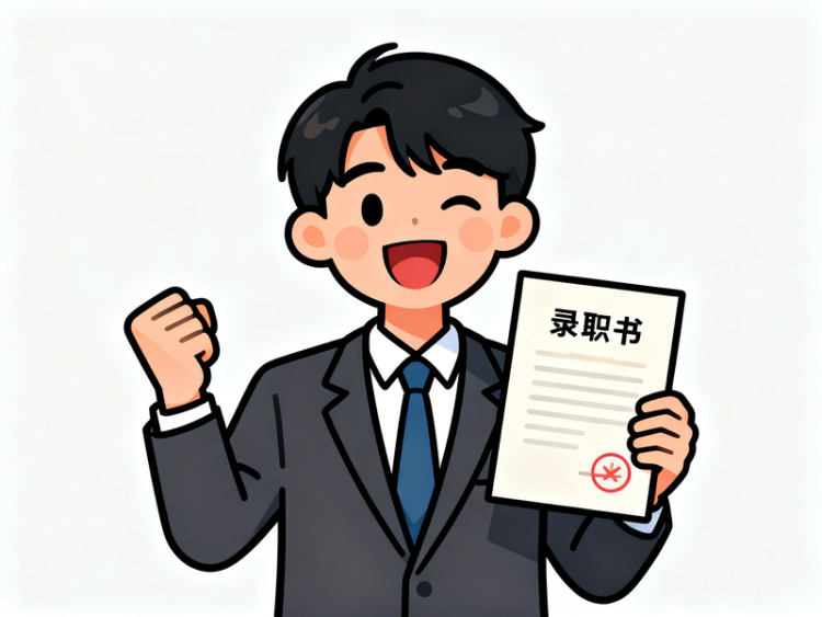 求职者拿到 offer 庆祝