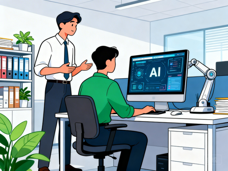 职场人士使用 AI 工具工作