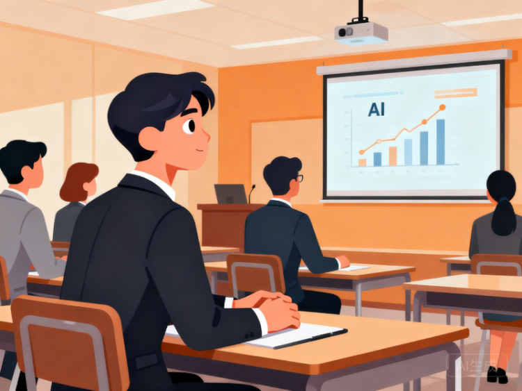 职场人参加 AI 培训学习