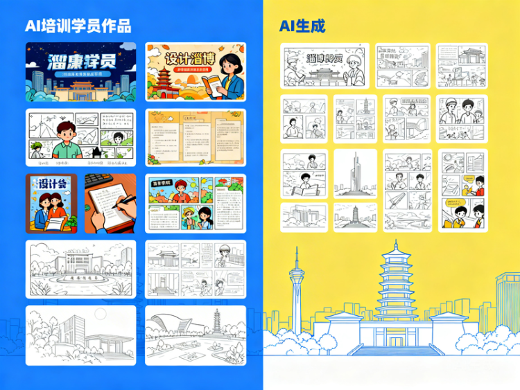 AI 培训测评对比场景