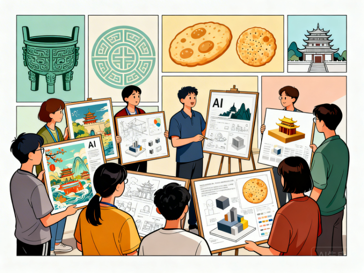 学员 AI 作品展示场景
