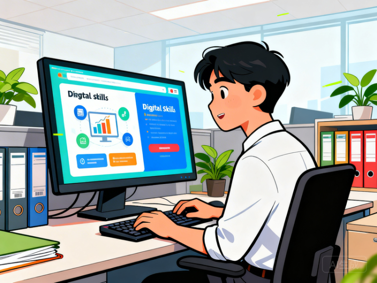 职场人士学习数字技能