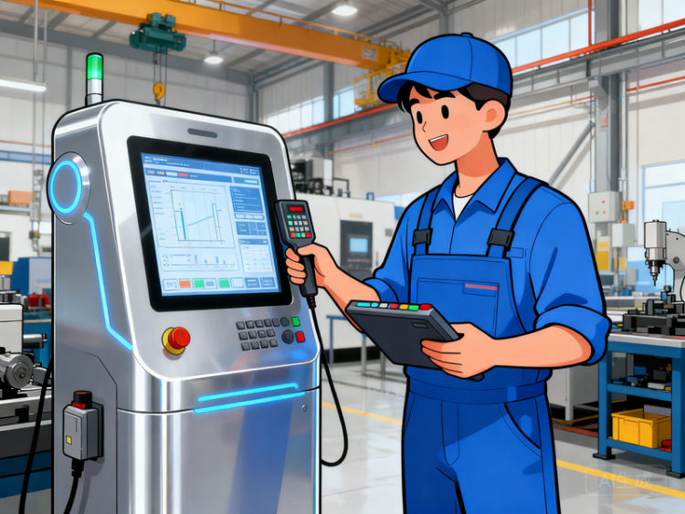 工厂技术人员操作