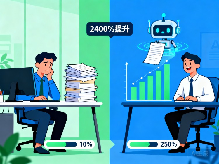 AI 办公智能体效率提升对比