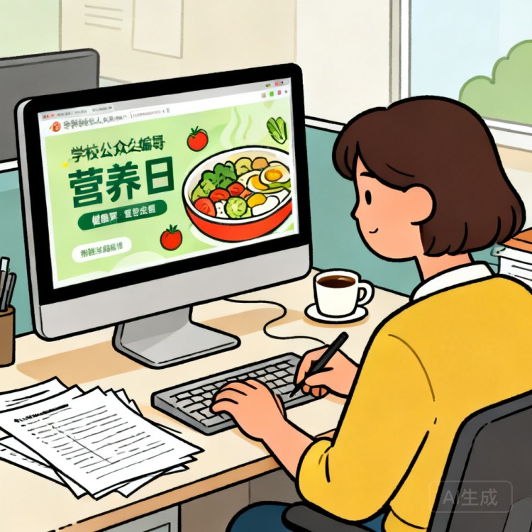学生营养日文案编辑场景