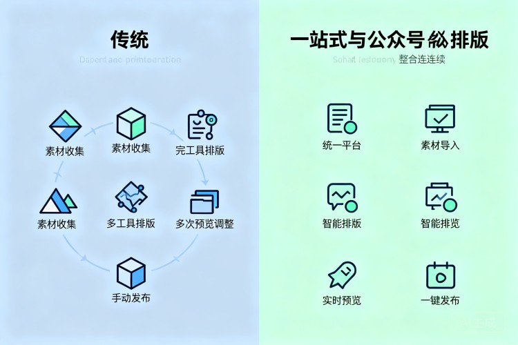 排版工作流对比图