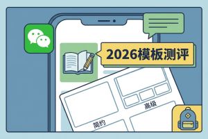 2026年公众号模板测评:开学新学期公众号模板去哪找?可商用的简约高级公众号排版怎么做