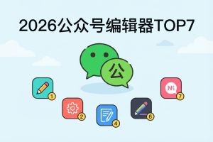 2026年微信公众号编辑器TOP7推荐:专业测评+实操指南