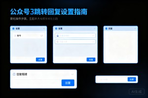 不会写代码也能玩转！超简单公众号蓝字跳转回复设置指南