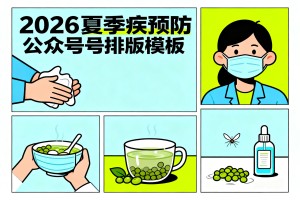 2026 夏季疾病预防排版：超好用公众号模板