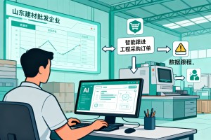 建材批发企业数智升级，山东建材商家系统学 AI，智能跟进工程采购订单