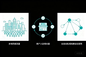 本地同城流量高效留存，淄博商户入驻增长圈，搭建全自动私域线索转化矩阵