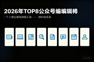 2026 年 TOP8 公众号编辑器榜单：个人博主微信排版工具对比解析指南