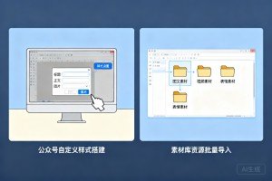 2026 年完整实操指南：公众号自定义样式怎么搭建？素材库资源如何批量导入编辑器？
