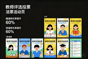 2026 教师评选公众号排版必看:8 款投票活动页样式 +3 套模板，峰值转化率提升 60%