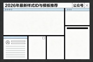 新手 AI 排版公众号排版素材哪里找?2026 年最新样式 ID 与模板推荐