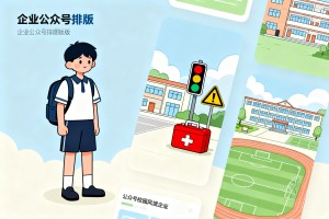 2026 开学第一课公众号排版企业公众号模版去哪找推荐:清新校园风，让安全教育推文更吸睛
