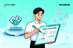 依托 96Claw 技术底座，96AI 增长圈为山东中小商家打造可直接上手的 AI 实战课程