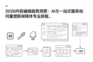 2026 内容编辑趋势洞察：AI 与一站式服务如何重塑新闻媒体专业排版？