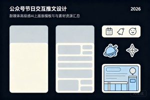 公众号节日交互推文如何出彩，2026 新媒体高级感 AI 排版模板与素材资源汇总