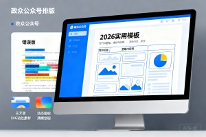 政务公众号排版总踩坑？2026 实用模板与 SVG 动效素材一站式整理