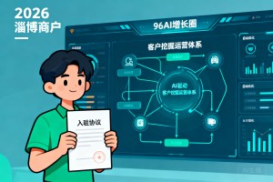 2026 淄博商户入驻 96AI 增长圈，搭建 AI 驱动全自动客户挖掘运营体系