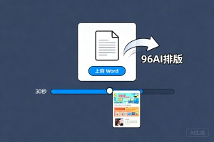 微信公众号注册平台排版神器，上传 Word 用 96AI 排版 30 秒搞定图文排版！