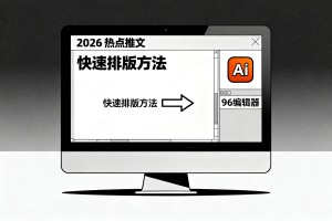 2026 热点推文快速排版方法，96 编辑器 AI 素材库帮你缩短创作周期