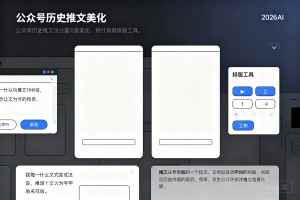 公众号历史推文批量美化技巧，2026AI 排版工具快速统一全文风格