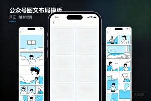 公众号多图排版总乱版？2026 精选图文布局模板，手机预览一键适配
