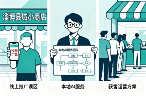 淄博县域商户线上推广防范误区，本地 AI 服务团队，搭建适配区域业态的获客运营方案