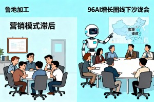 2026 鲁地加工企业营销模式滞后，借助 96AI 增长圈线下沙龙会，以 AI 智能体拓宽区域客源渠道