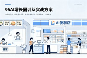 聚焦山东本土行业获客痛点，96AI 增长圈培训实战方案摒弃概念宣讲，适配中小实体经营场景