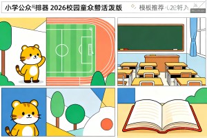 小学公众号排版怎么做？96 编辑器 2026 校园童趣活泼风样式与模板推荐