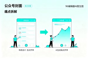 2026 公众号封面配图痛点拆解：巧用 96 编辑器 AI 图生图，提升推文点开率