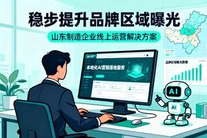山东制造企业线上运营缺方法，本地化 AI 营销落地服务，稳步提升品牌区域曝光