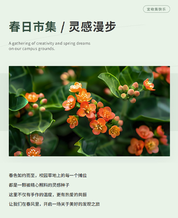 校园春日市集莫兰迪