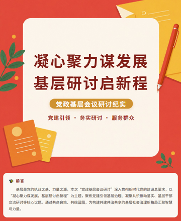 基层治理党建引领党政建设